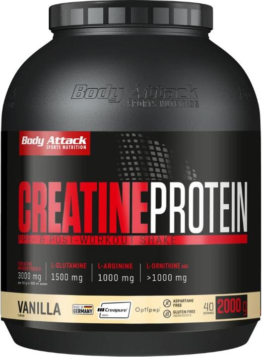 Body Attack Creatine Protein (2000g Dose) (1 Stück, 2000 g)