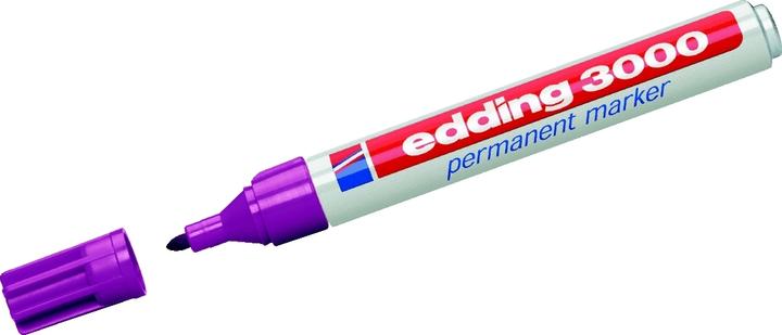 Actual product image Edding Permanent Marker 3000 (Violet, Red, 1.50 mm, 1 x)