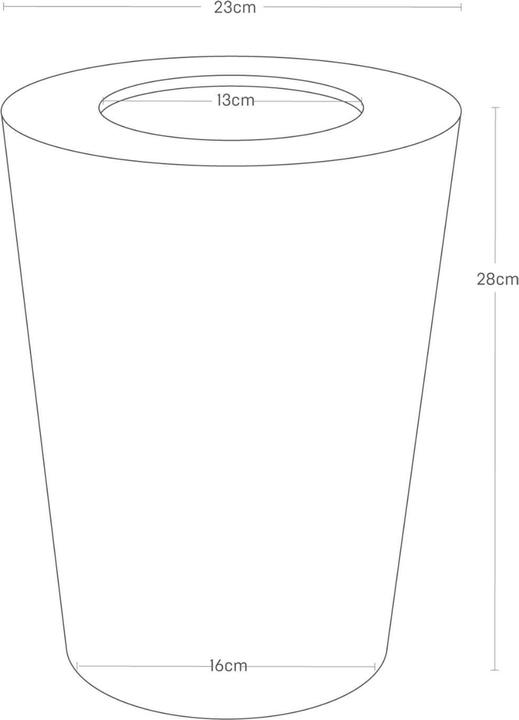 Productafbeelding Yamazaki - Prullenbak Rond - Rin - bruin (1300 l)