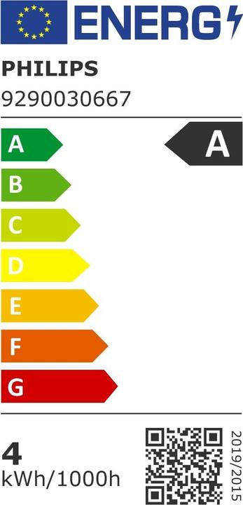 Energy Label Philips Lampe (E27, 4 W, 840 lm, 1 x, A)