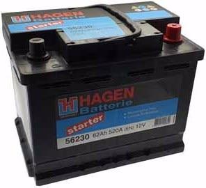 Actual product image Hagen 56230 (12 V, 62 Ah, 520 A)