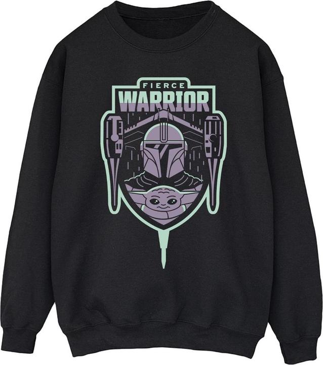 Produktbild Star Wars The Mandalorian Fierce Warrior Patch Sweatshirt (L)