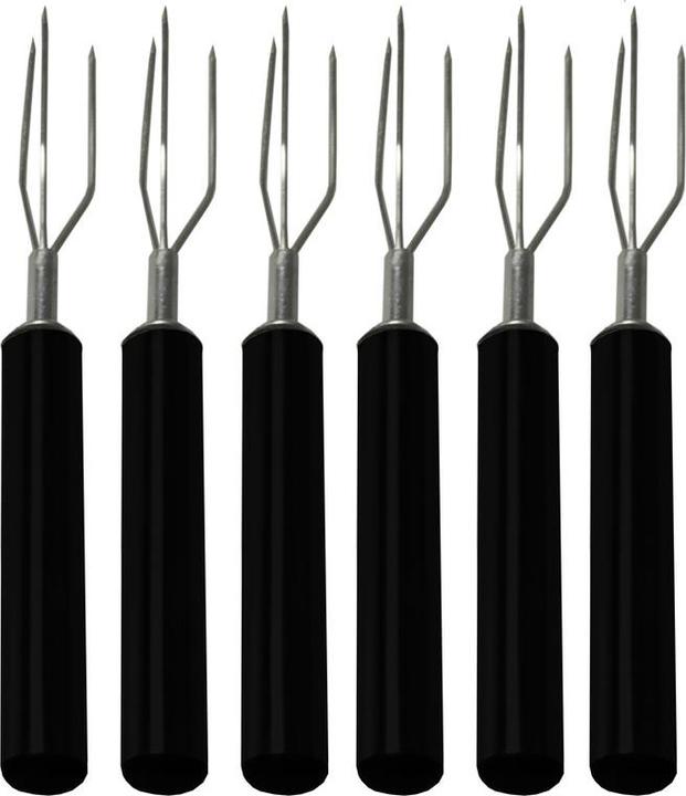 Image du produit Nouvel Fourchettes à pommes de terre, manche plastique, 6 pcs - noir
