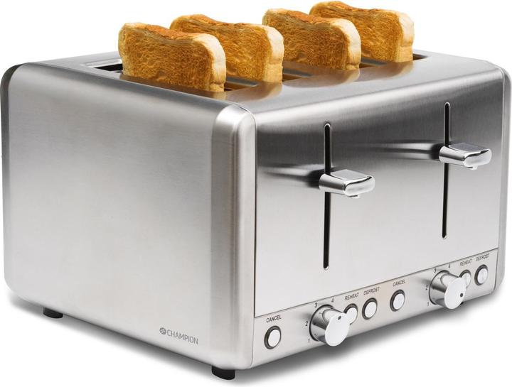 Produktbild Champion Toaster 4 Scheiben 1000W BR420 Edelstahl (EU-Stecker)