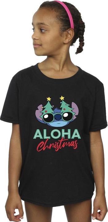 Immagine prodotto Disney Lilo And Stitch Christmas Tree Shades Maglietta Ragazze (140, 146)