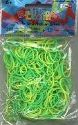 Produktbild Rainbow Loom Silikonbänder gelb-grün (12 Stk.)
