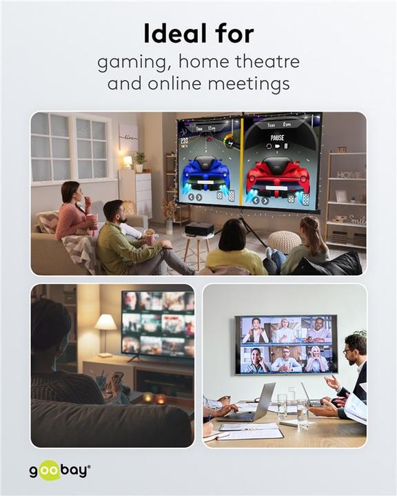 Actual product image Goobay HDMI Switch Box 3 to 1 4K @ 30 Hz