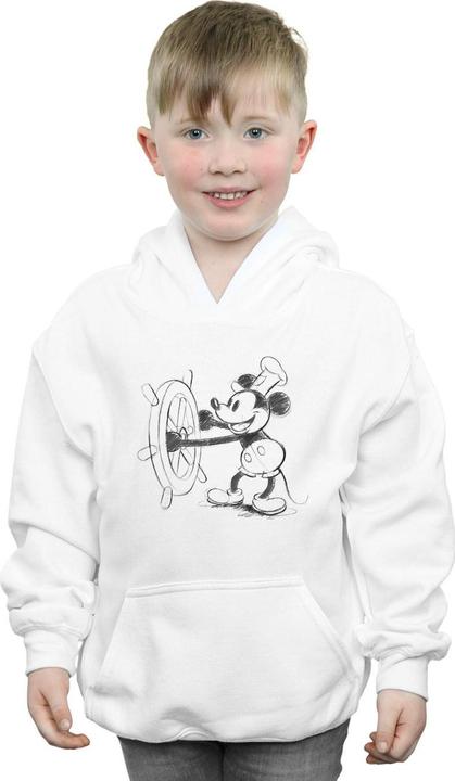 Image du produit Disney - Sweat à capuche MICKEY MOUSE STEAMBOAT SKETCH - Garçon (140, 146)