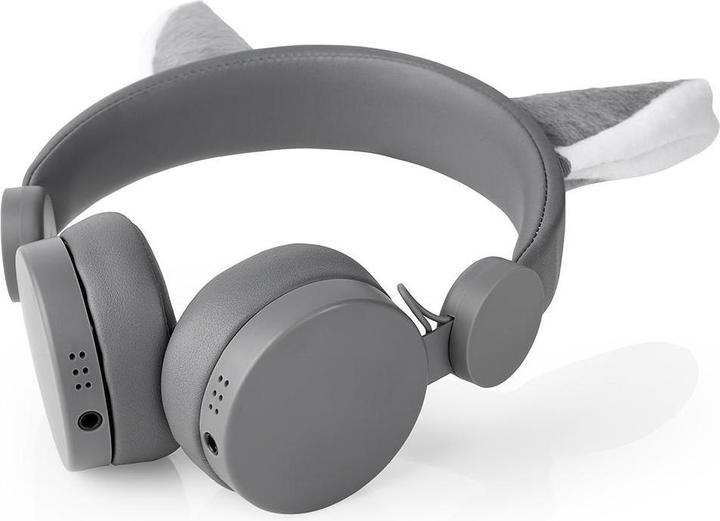 Nedis On-ear headphones with cable On-ear headphones with cable 3.5 mm cable length: 1.20 m 85 dB Grey (Cable)