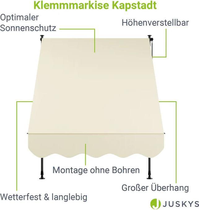 Produktbild Juskys Klemmmarkise Kapstadt (1.50 m)