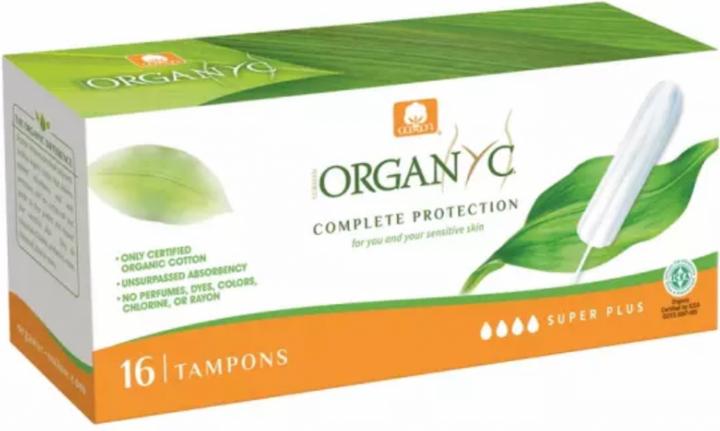 Image du produit Organyc Tampons Super Plus sans applicateur - 100% coton biologique (16 x, Large plus)