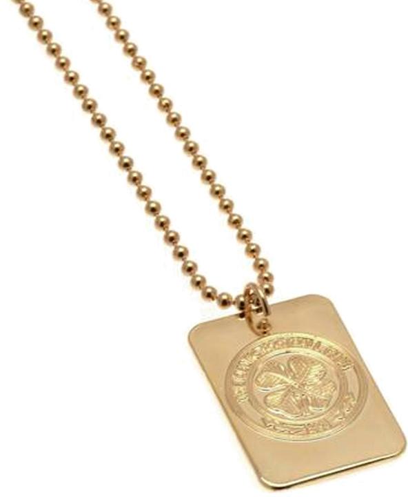 Celtic FC Beschichtet Erkennungsmarke und Kette Metall (100% Metall)