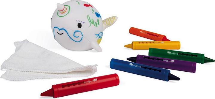 Actual product image Janod Narwal bathtub painting set