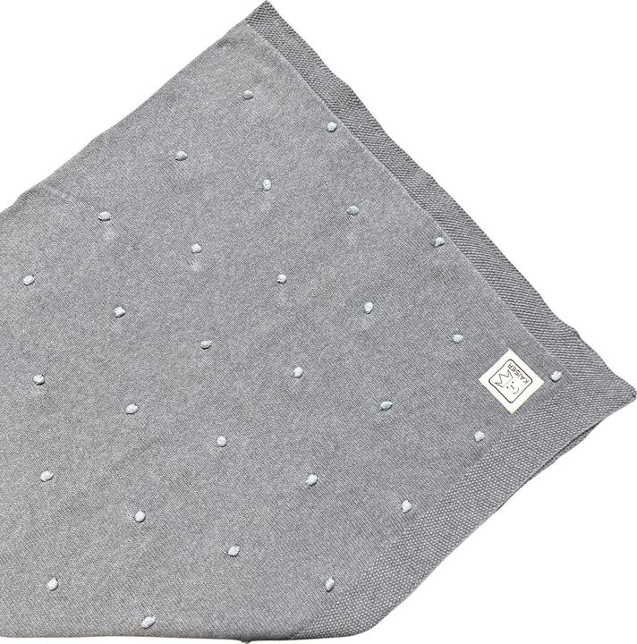 Produktbild Kaiser Babydecke Knots grey/knots light blue 80 x 100 cm (80 x 100 cm)