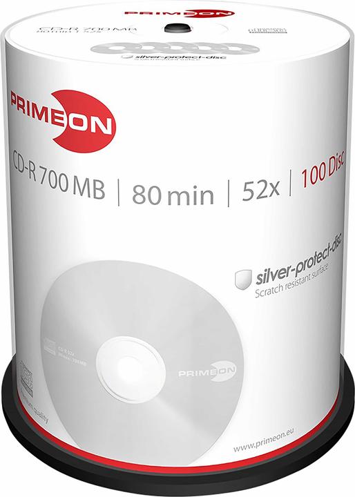 Actual product image Primeon CD-R 700MB 100 spindle (100 x)
