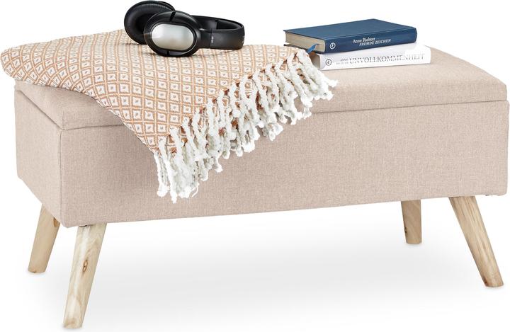 Actual product image Relaxdays Hallway Storage Bench, Padded (79.50 cm)