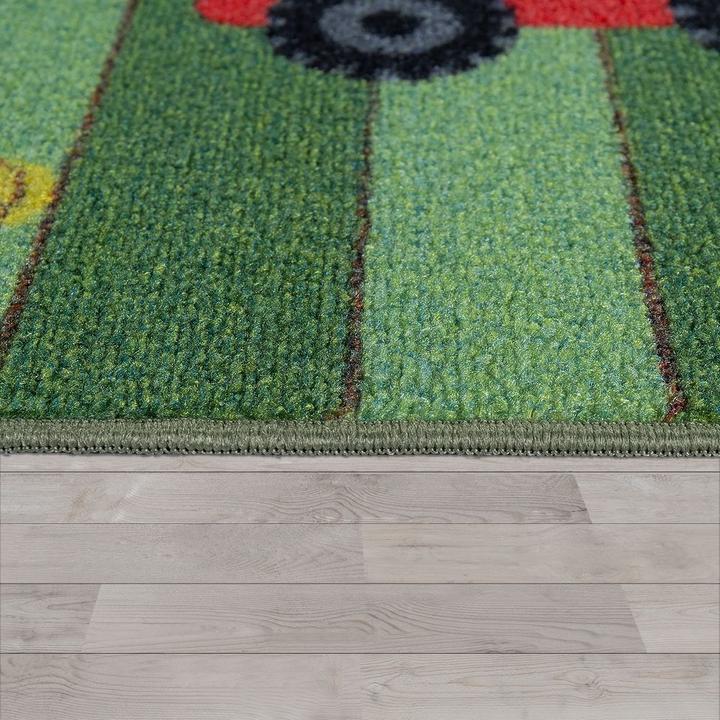 Produktbild Paco Home Teppich Kinderzimmer Spielteppich Schmetterling Mehrfarbig (140 x 200 cm)