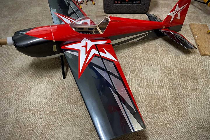 Actual product image AJ Aircraft Slick 540 51" ARF Rot/Schwarz Kunstflugmodell (Aerobatics)
