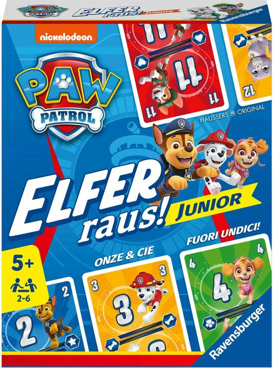 Productafbeelding Ravensburger 20953 PAW Patrol Elfer raus! Junior - Eenvoudig kaartspel voor 2-6 spelers 5+ (Duits, Frans, Italiaans)