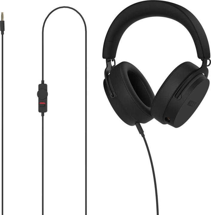 Actual product image MSI NZXT Wired Closed Back Headset 40mm Black V2 AP-WCB40-B2 retail (Cable)