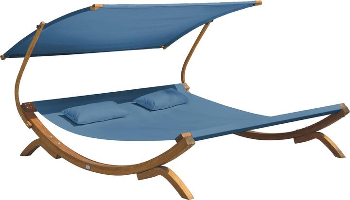 Axi Mallorca Double Bed with Parasol Blue (200 cm)