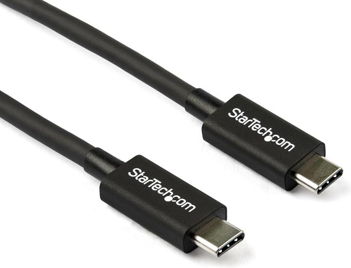 Image du produit StarTech com Câble Thunderbolt 3 de 0,8 m - 40 Gbps, Mâle, Mâle, 0,8 m, Noir, Nickel, 40 Gbit/s (0.80 m, USB 3.2)