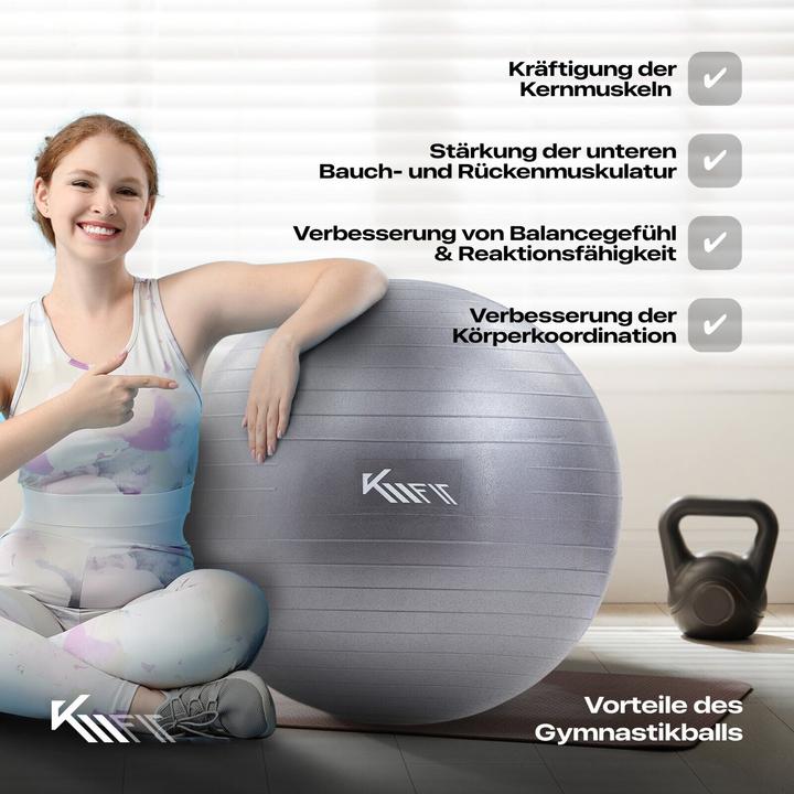 Actual product image Km-Fit Exercise ball (75 cm)
