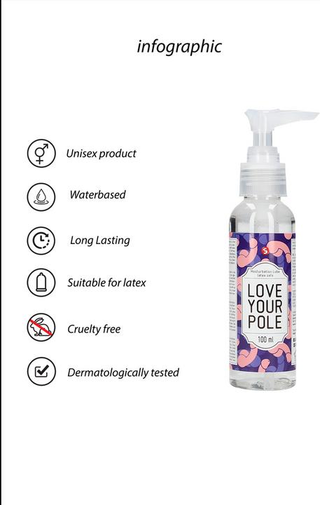 Image du produit Shots Masturbation Lube - Love Your Pole - 100 ml (100 ml)