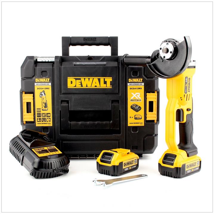 Actual product image DeWalt DCG412M2 Battery 18 V 4.0 Ah (125 mm)