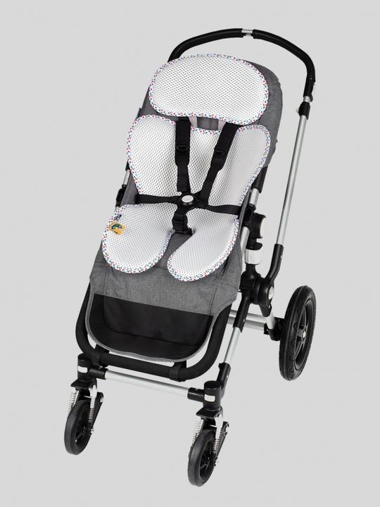 Produktbild Leokid Anti- Schwitz 3D Einlage Kinderwagen / Autositz Heather Kleinkind