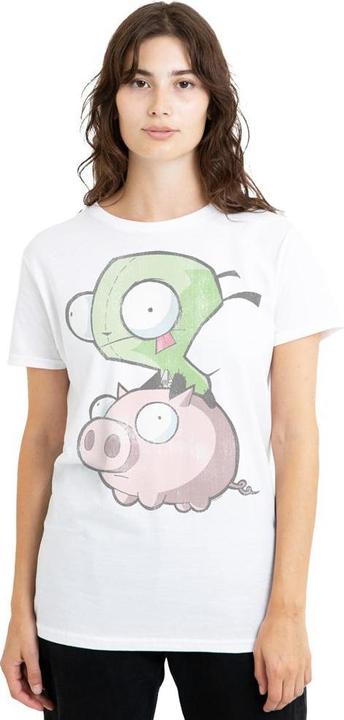 Actual product image Invader Zim Unisex Adult Gir & Pig T-Shirt (XXL)