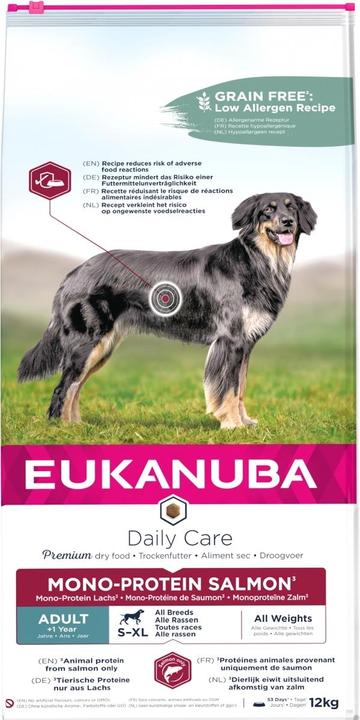 Actual product image Eukanuba Daily Care Adult Monoprotein Salmon (Adult, Senior, 1 pcs., 12000 g)