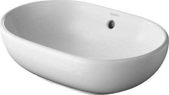 Actual product image Duravit Countertop basin FOSTER w ÜL without tap hole bench 495x350mm white WG (350 mm, 495 mm)