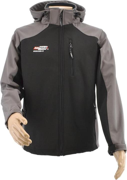 Awtools Softshell Jacke Sweatshirt T4/ Grau-Schwarz/ M (M)