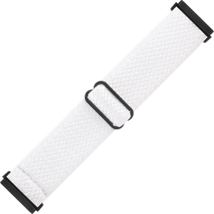 Image du produit Cover-Discount Fitbit Versa 4 / Sense 2 - Bracelet de remplacement en nylon blanc (Nylon, Versa 3, Sense)