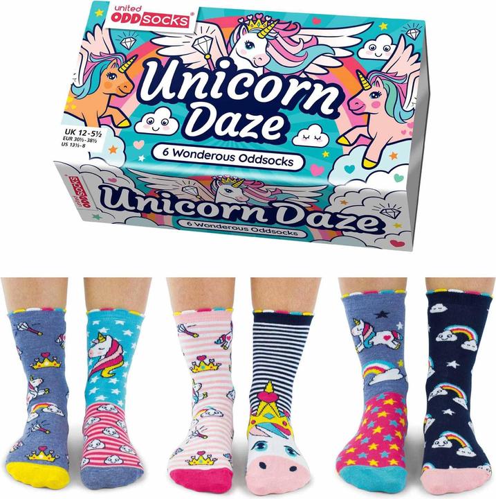 Actual product image United Oddsocks Unicorn Daze (pack of 3, 30 - 38)