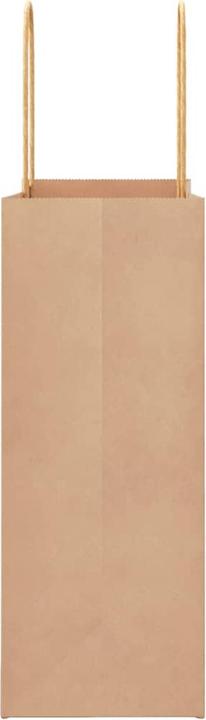 Actual product image VidaXL Kraft paper bags 50 pcs. with handle brown 22x11x28 cm paper bag (Gift bag, 50 x)