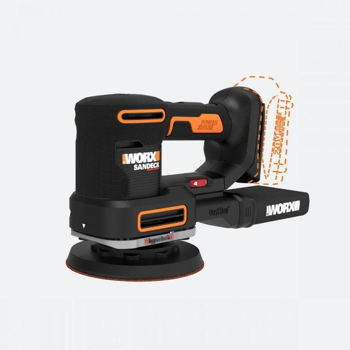 Immagine prodotto Worx Levigatrice multifunzione WX820.9 20V a batteria (Multisander)