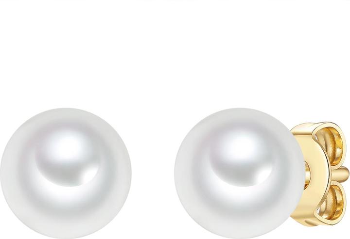 Trilani Damen Sterling Silber Süsswasser-Zuchtperle gelbgold - 31554 (Sterling Silber)