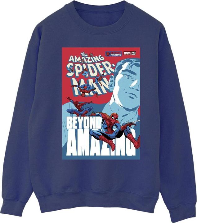 Actual product image Mens Spider-Man Beyond Amazing Cover Sweatshirt (L)