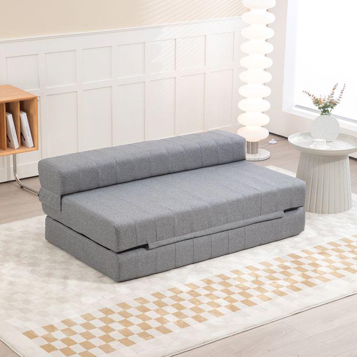 Immagine prodotto Swisshandel24 Poltrona pieghevole con funzione letto, letto per ospiti, pieghevole, fino a 250 kg, 138x80x50 cm (2 posti)