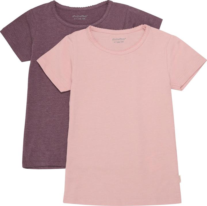 Produktbild Minymo MIBasic 33 - T-shirt (2-pack) - 3933 (146)