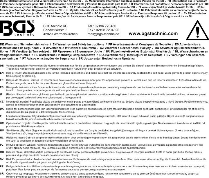 Immagine prodotto BGS Chiave per dadi scanalati | per assale anteriore MAN TGA | 101 / 110 mm