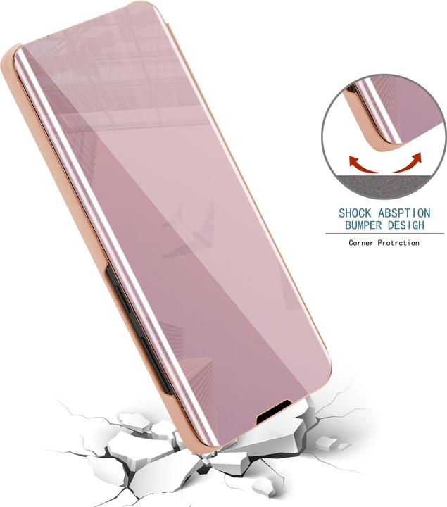 Actual product image Cadorabo Book Smart View Mirror Cover (Samsung Galaxy A70e)