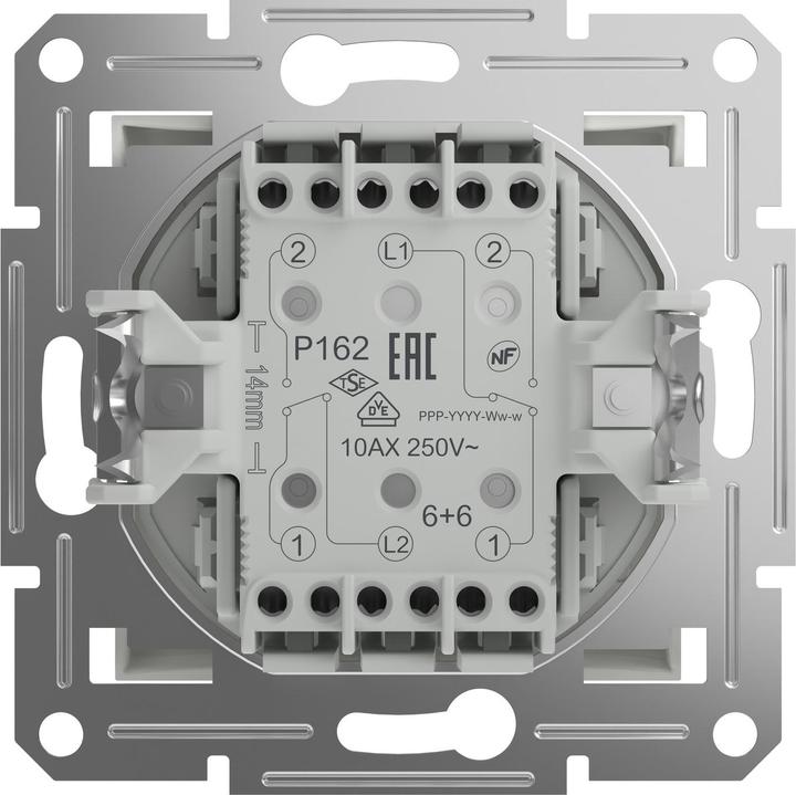 Actual product image Schneider Electric Asfora double changeover switch