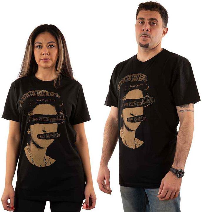 Sex Pistols T Shirt God Save The Queen Diamond Official Unisex Black XL (XL)