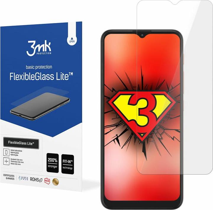 Actual product image 3MK hybrid glass Flexible 2.5D Lite for Motorola Moto G9 Play (1 Piece, Motorola Moto G9 Play)