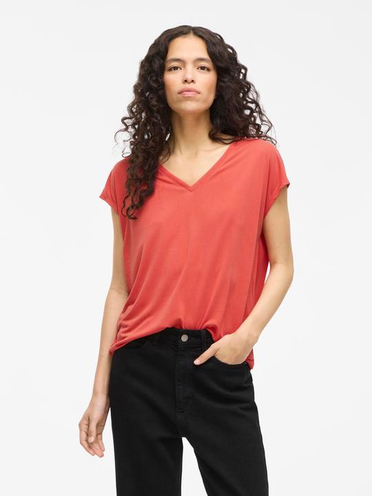 Actual product image Vila VIMODALA V-Ausschnitt Oberteil mit kurzen Ärmeln (XL)