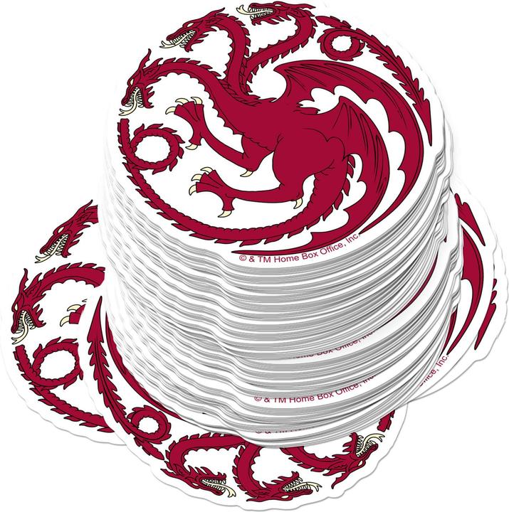 Immagine prodotto Game of Thrones Deluxe Targaryen Adesivi Misura Confezione 50
