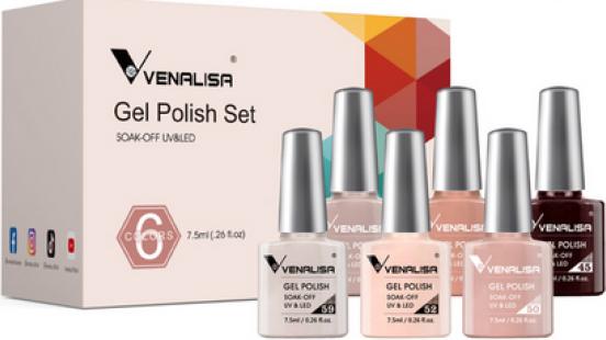 Actual product image Venalisa Gel Varnish Set 2201 (Gel-Effect Nail Polish)